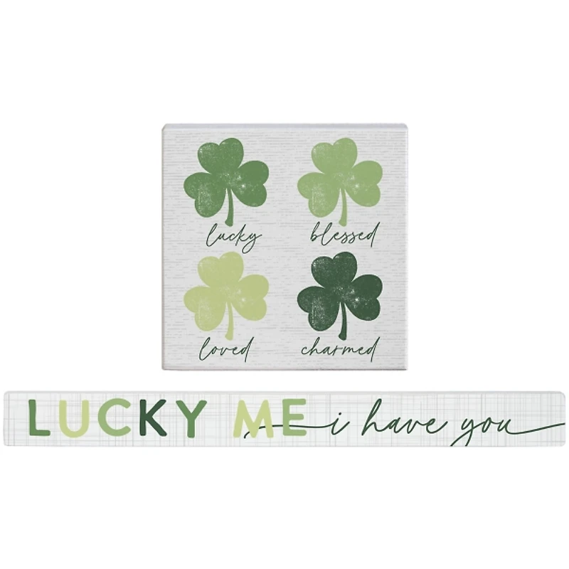 Clover Sign & Talking Stick 2-pc. Gift Set