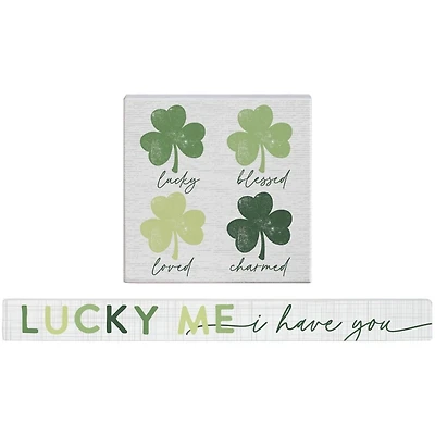 Clover Sign & Talking Stick 2-pc. Gift Set