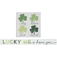 Clover Sign & Talking Stick 2-pc. Gift Set