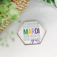 Mardi Gras Sign & Coaster 2-pc. Gift Set