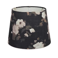 Dark Floral Tapered Lamp Shade, 7x9x9