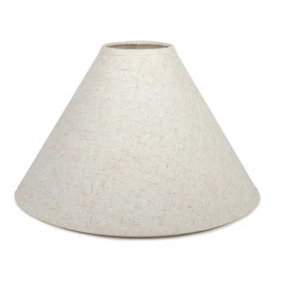 Oatmeal Linen Empire Lamp Shade, 6x15x9