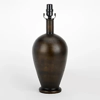 Distressed Black Curved Large Table Lamp Base