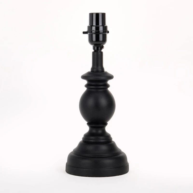 Black Column Small Table Lamp Base