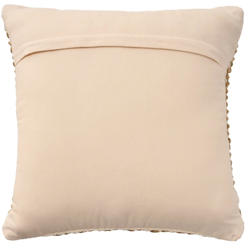 Jute and Cotton Woven Pillow