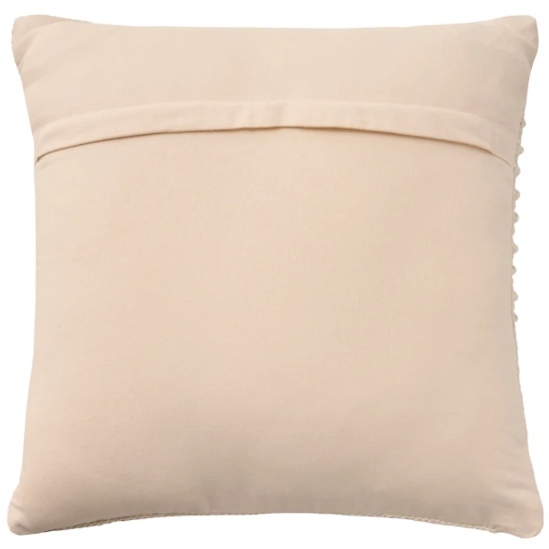 Ivory Loop Knot Center Pillow
