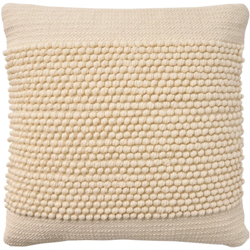 Ivory Loop Knot Center Pillow