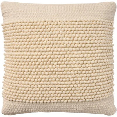 Ivory Loop Knot Center Pillow