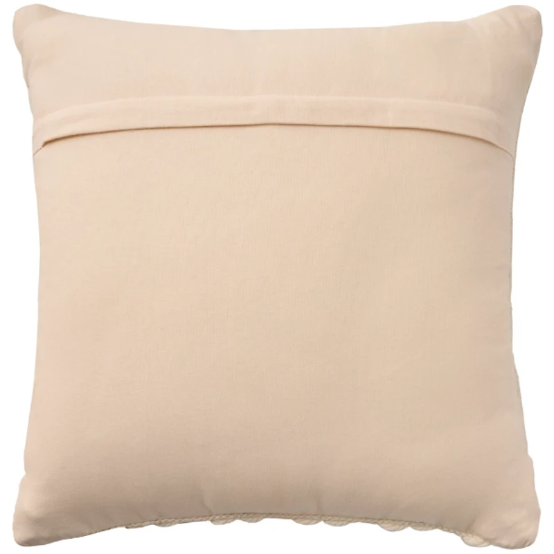 Ivory Woven Stripe Pillow