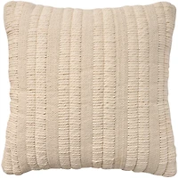Ivory Woven Stripe Pillow