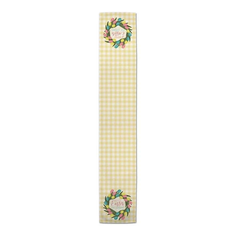 Personalized Happy Easter Egg Table Runner, 72 in.