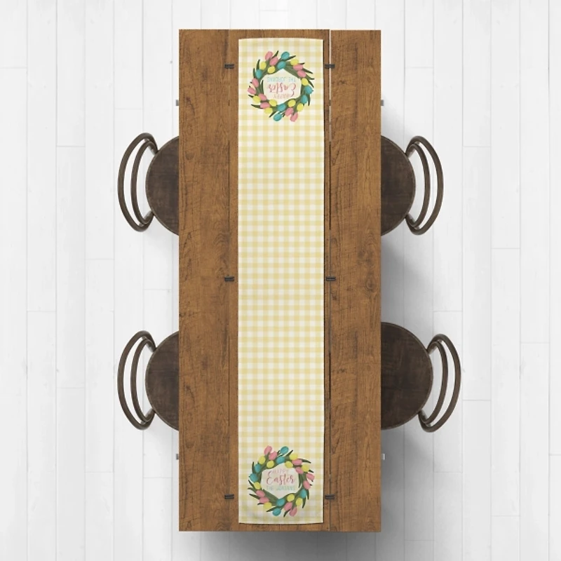 Personalized Happy Easter Egg Table Runner, 90 in.