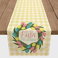 Personalized Happy Easter Egg Table Runner, 90 in.