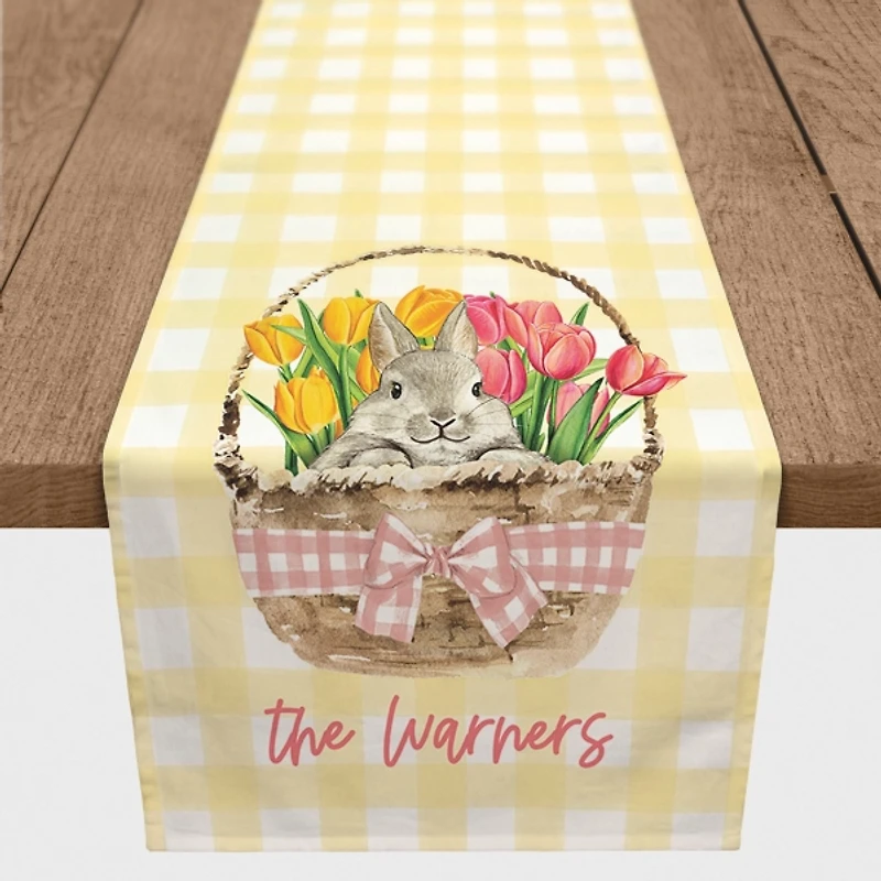 Personalized Easter Basket Table Runner