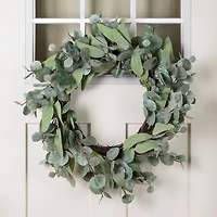 Green Mixed Eucalyptus Leaves Wreath