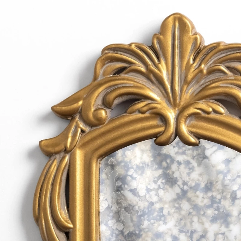 Gold Antique Glass Pendant Accent Mirror