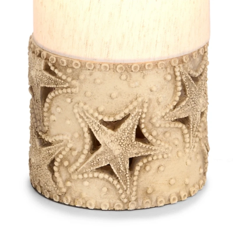 Ivory Carved Starfish Uplight