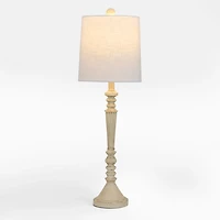 Sydney Ivory Resin Buffet Lamp