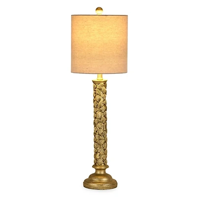 Antique Gold Shells Buffet Lamp