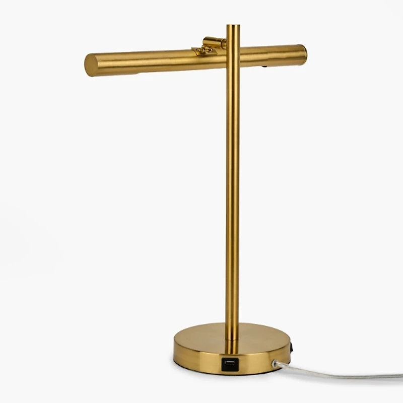LED Gold Metal Task Lamp