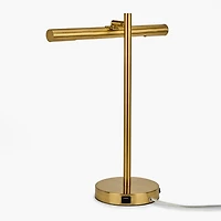 LED Gold Metal Task Lamp