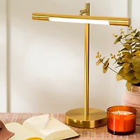 LED Gold Metal Task Lamp