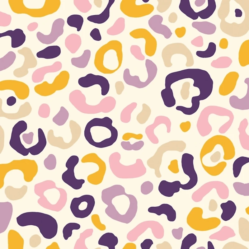 Purple Leopard Pattern Peel and Stick Wallpaper