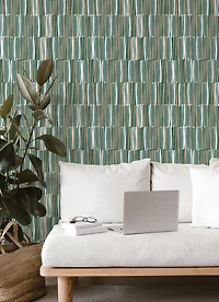 Green Thistle Kids Peel and Stick Wallpaper