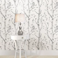 Gray Woods Kids Peel and Stick Wallpaper
