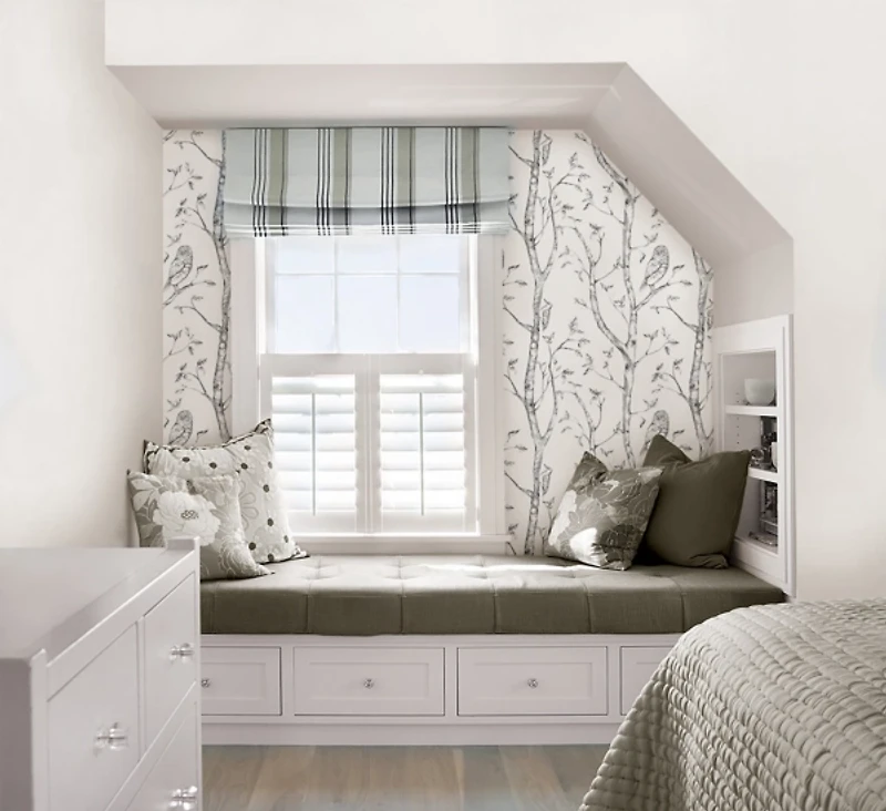 Gray Woods Kids Peel and Stick Wallpaper