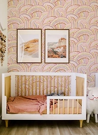 Retro Rainbow Kids Stick and Peel Wallpaper