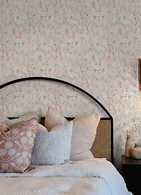 Pink Chinoiserie Peel and Stick Wallpaper