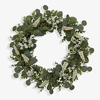 White Berry and Eucalyptus Wreath