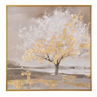 Heavenly Blooms Framed Canvas Art Print