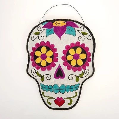 Day of the Dead Skull Wall Hanger