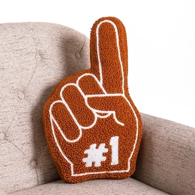 Brown Foam Finger Shaped Pillow