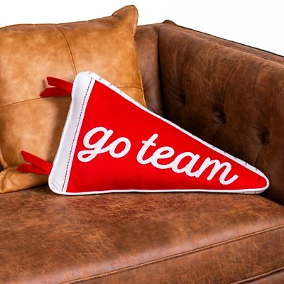 Go Team Pennant Shaped Pillow