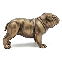 Gold Copper English Bulldog Figurine