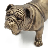 Gold Copper English Bulldog Figurine