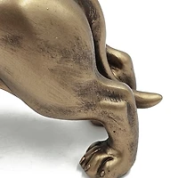 Gold Copper Dachshund Figurine