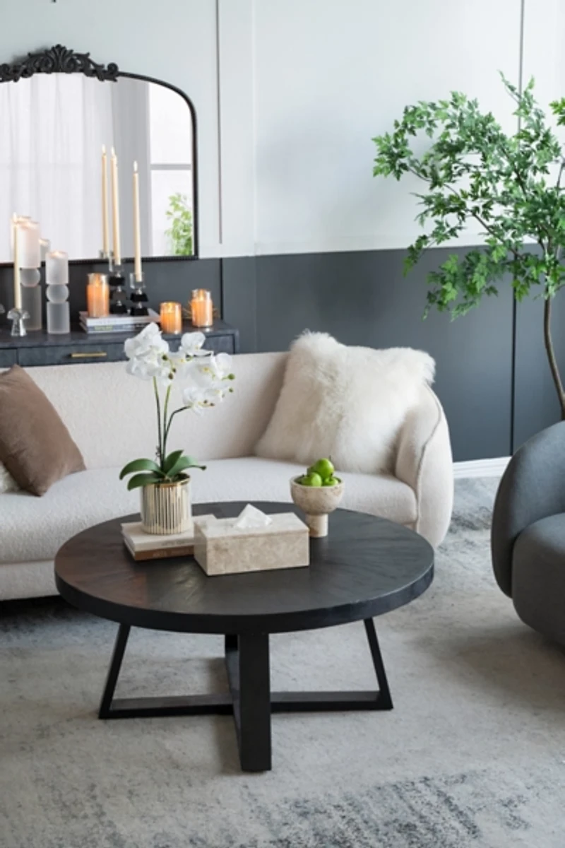 Cream Marble Rectangle Tissue Box Cover