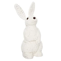 White Woven Rabbit Easter Figurine