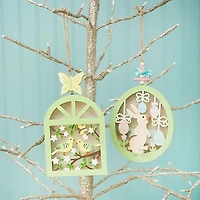 Shadowbox LED Easter Ornaments, Set of 2