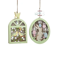 Shadowbox LED Easter Ornaments, Set of 2
