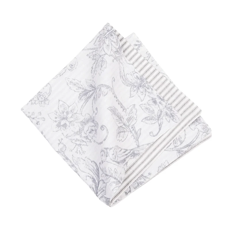 Callahan Songbirds and Floral Napkins, Set of 6