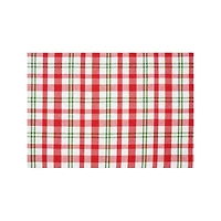 Plaid Strawberry Patch Placemats, Set of 6