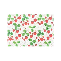 Plaid Strawberry Patch Placemats, Set of 6