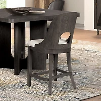 Black Oak Harin Counter Stools, Set of 2