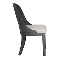 Black Oak Modern Dining Chairs, Set of 2