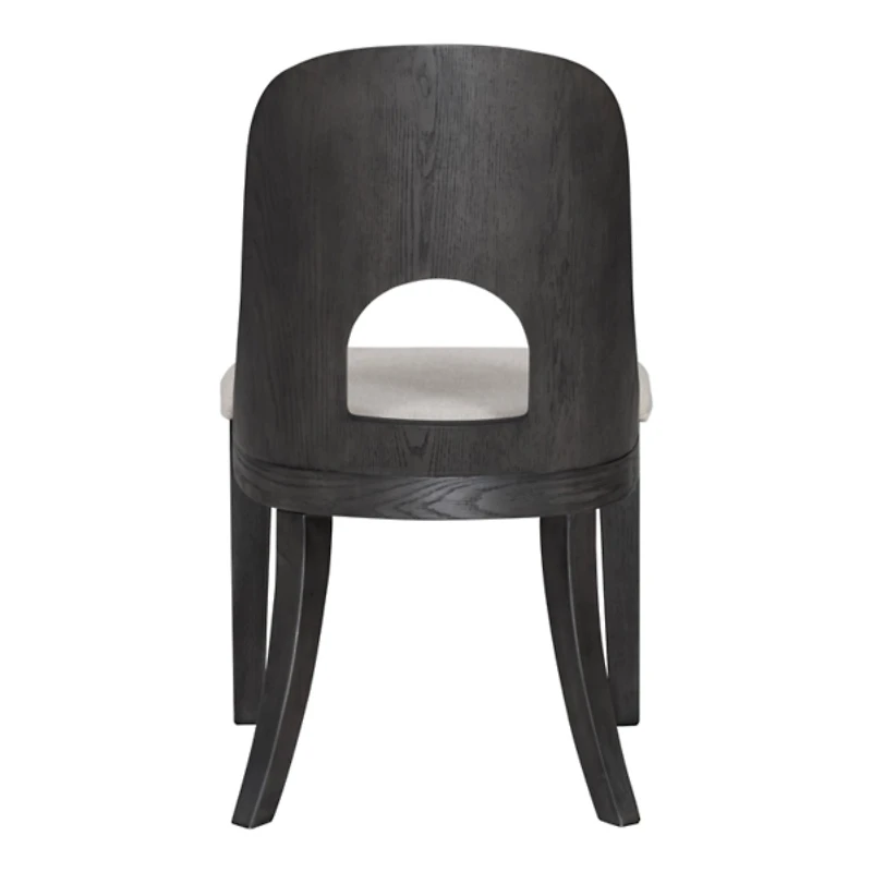 Black Oak Modern Dining Chairs, Set of 2